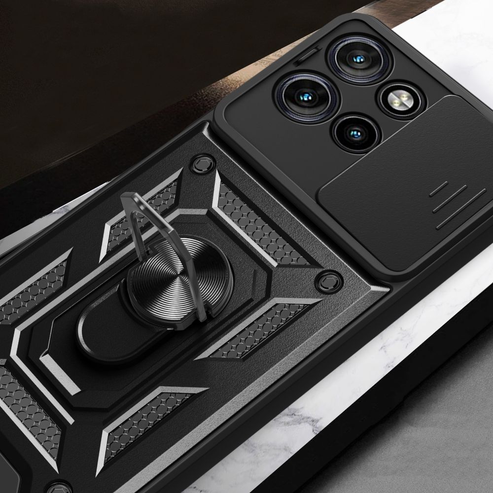 Pokrowiec Tech-protect Camshield Pro czarne MOTOROLA Edge 50 neo / 8