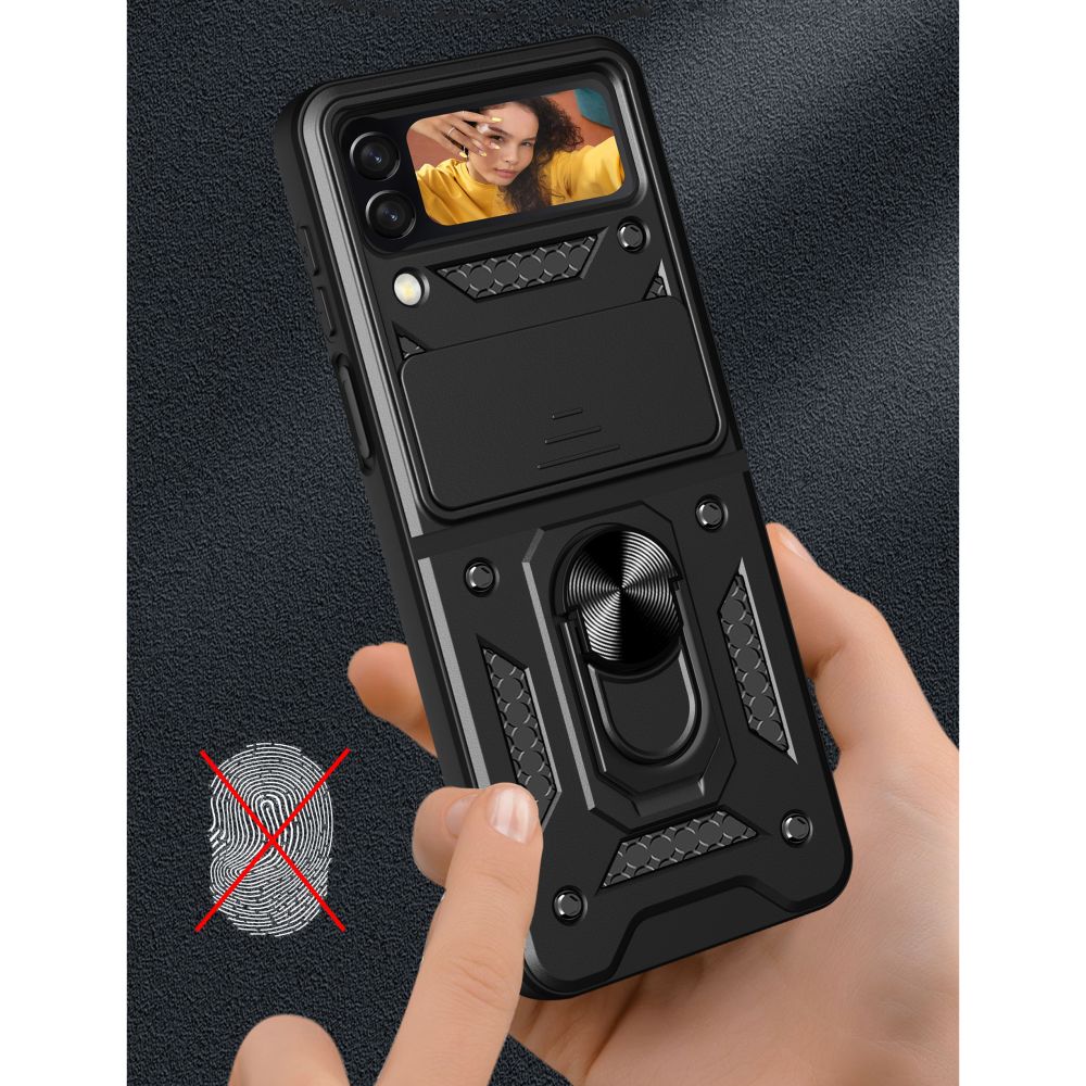 Pokrowiec Tech-protect Camshield Pro czarne SAMSUNG Galaxy Z Flip 4 / 3