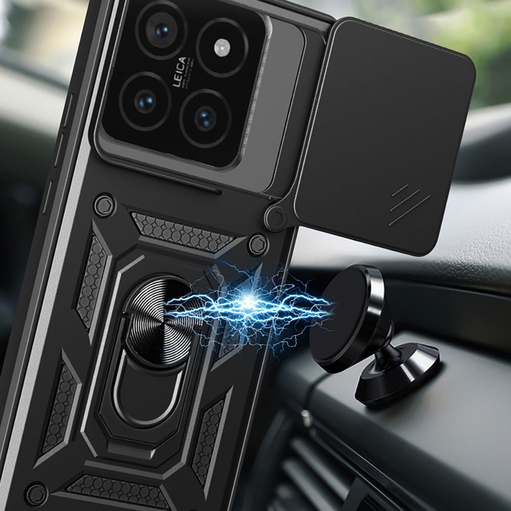 Pokrowiec Tech-protect Camshield Pro czarne Xiaomi 14T / 5
