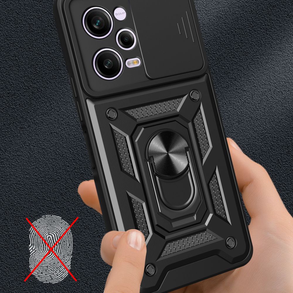 Pokrowiec Tech-protect Camshield Pro czarne Xiaomi Poco X5 Pro 5G / 4