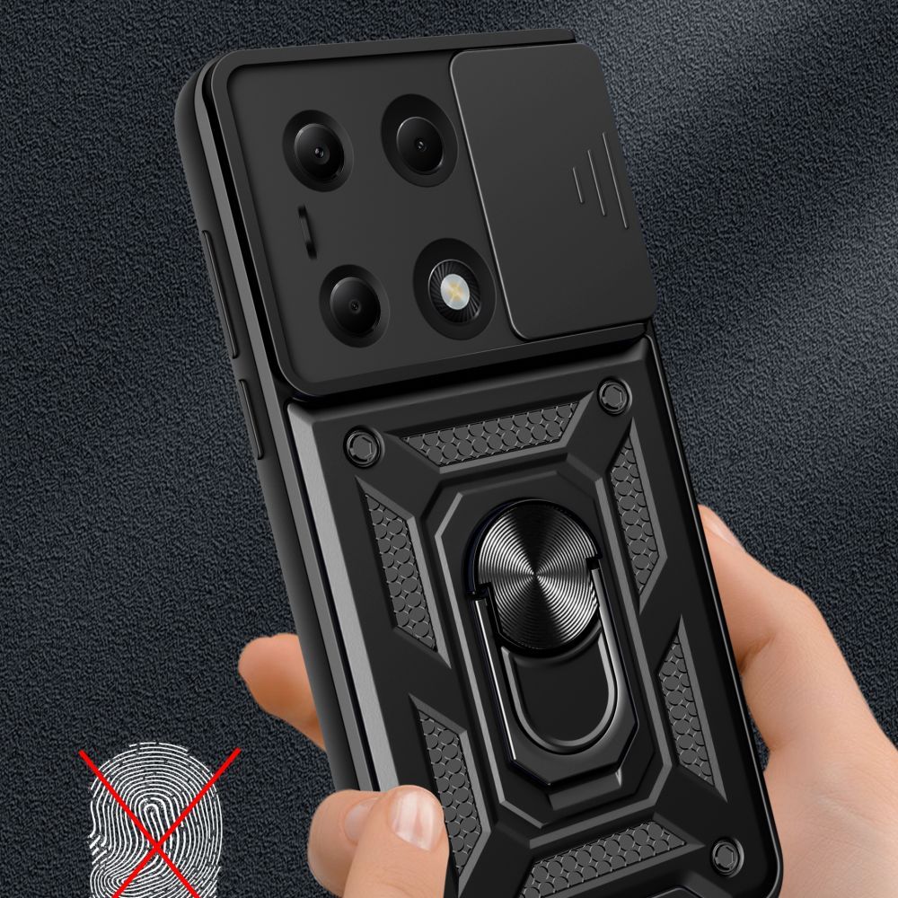 Pokrowiec Tech-protect Camshield Pro czarne Xiaomi Redmi Note 13 Pro 5G / 5