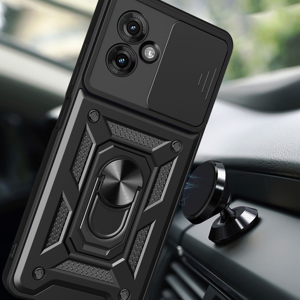 Pokrowiec Tech-protect Camshield Pro Motorola czarne MOTOROLA Moto G55 5G / 4