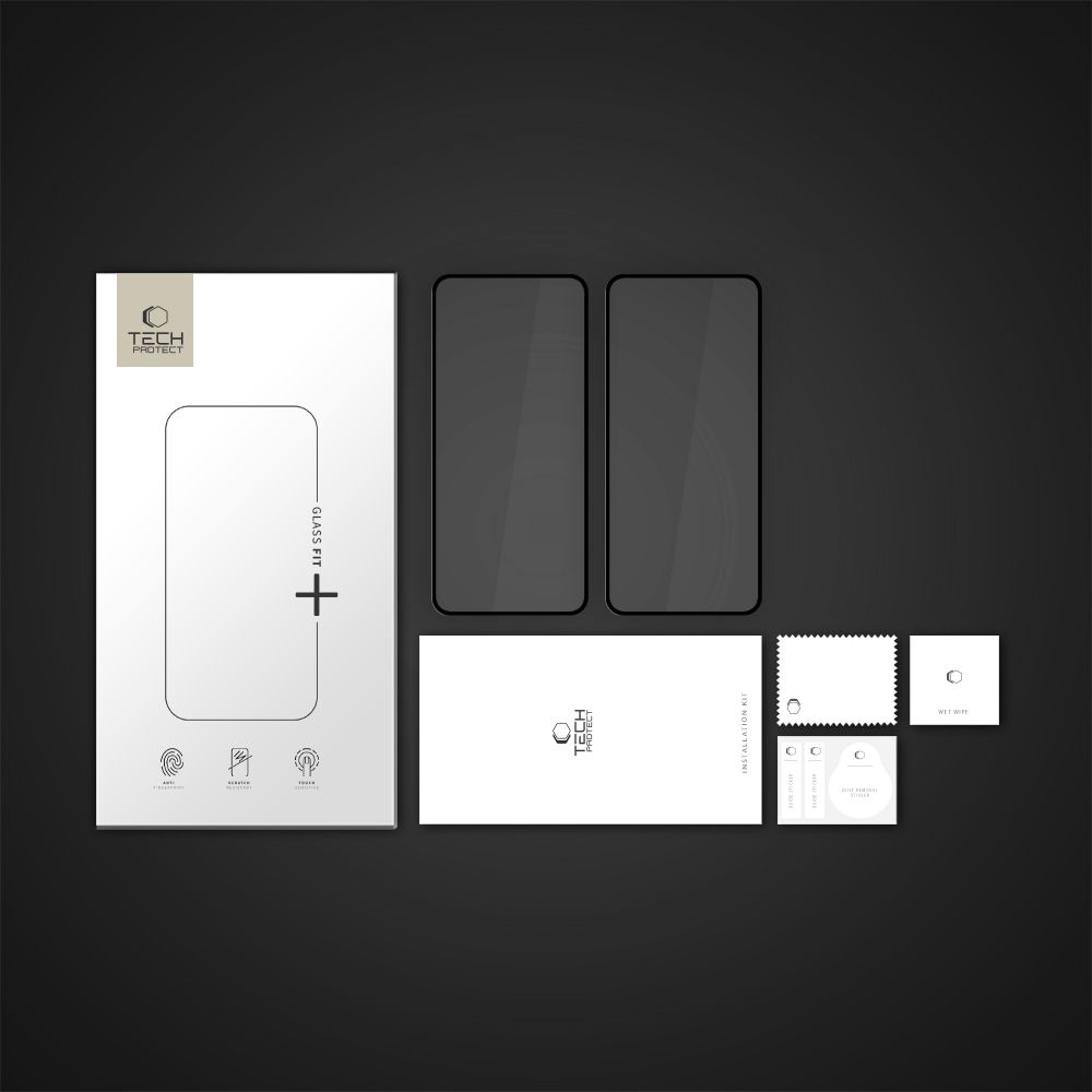 Szkło hartowane Tech-protect Glass Fit+ 2-pack czarne MOTOROLA Moto G56 5G / 6 Szkło hartowane Tech-protect Glass Fit+ 2-pack czarne MOTOROLA Moto G56 5G / 6
