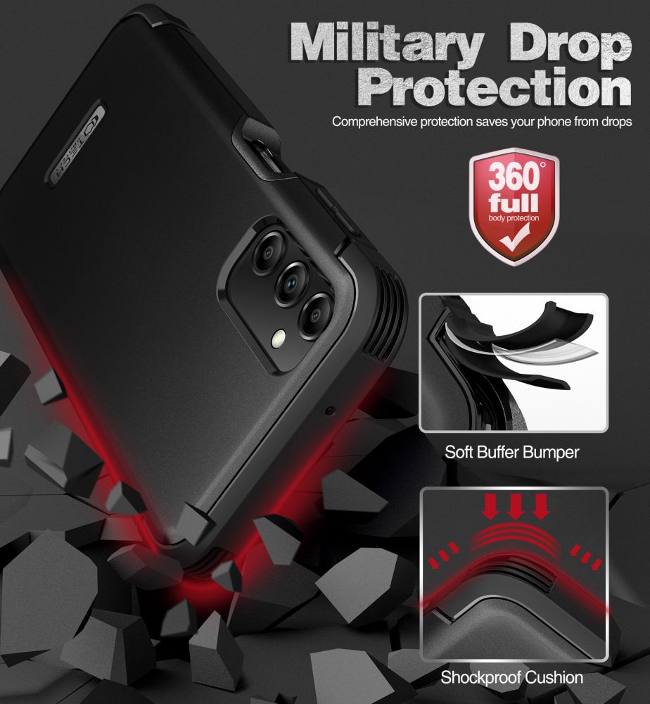 Pokrowiec Tech-protect Kevlar czarne SAMSUNG Galaxy A14 5G / 2