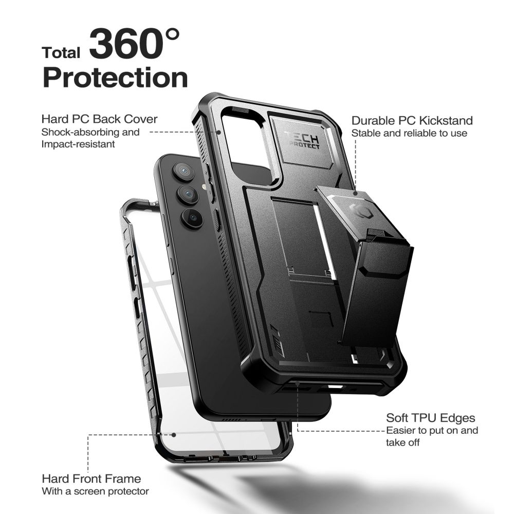 Pokrowiec Tech-protect Kevlar Pro czarne SAMSUNG Galaxy A34 5G / 3