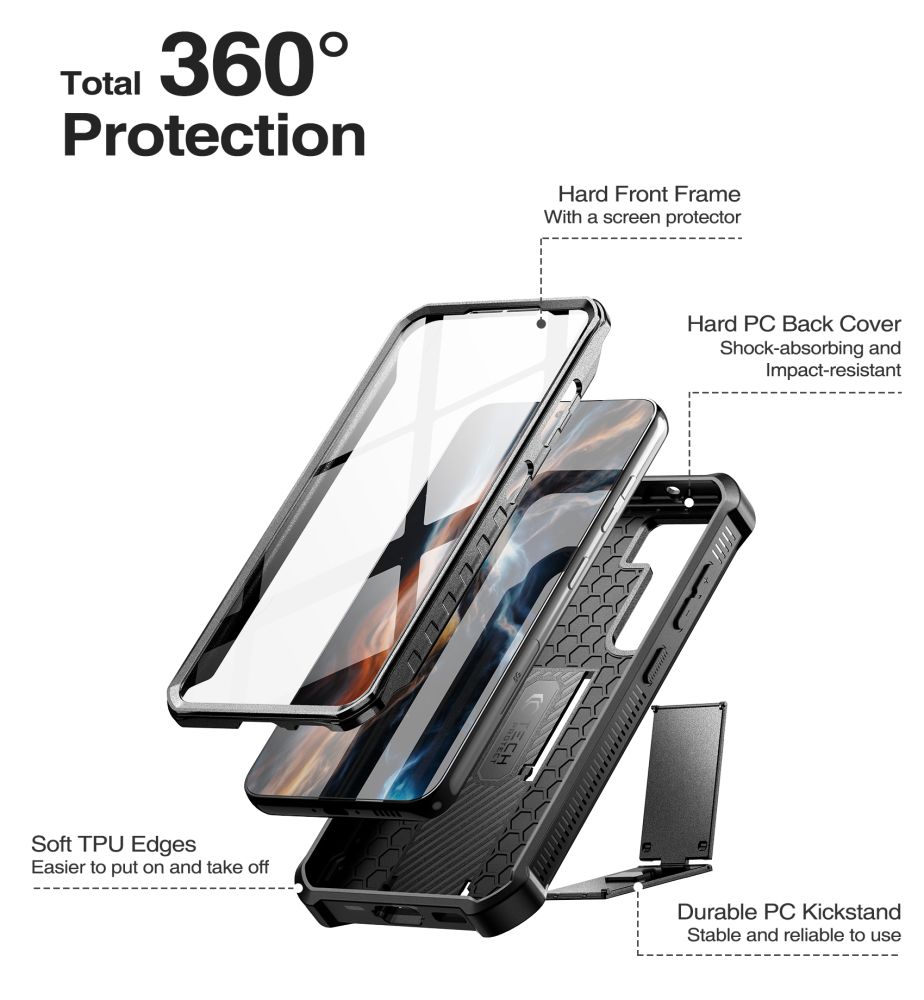 Pokrowiec Tech-protect Kevlar Pro czarne SAMSUNG Galaxy S23 / 3