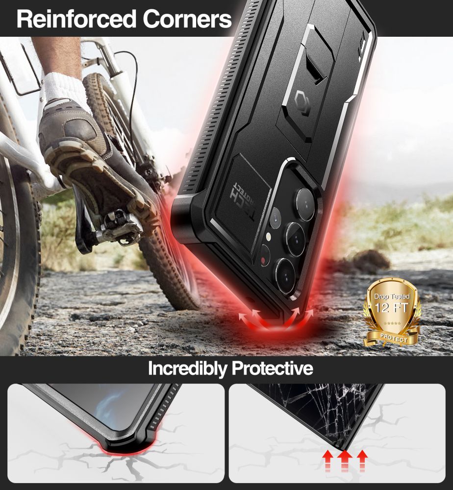 Pokrowiec Tech-protect Kevlar Pro czarne SAMSUNG Galaxy S23 Ultra / 4
