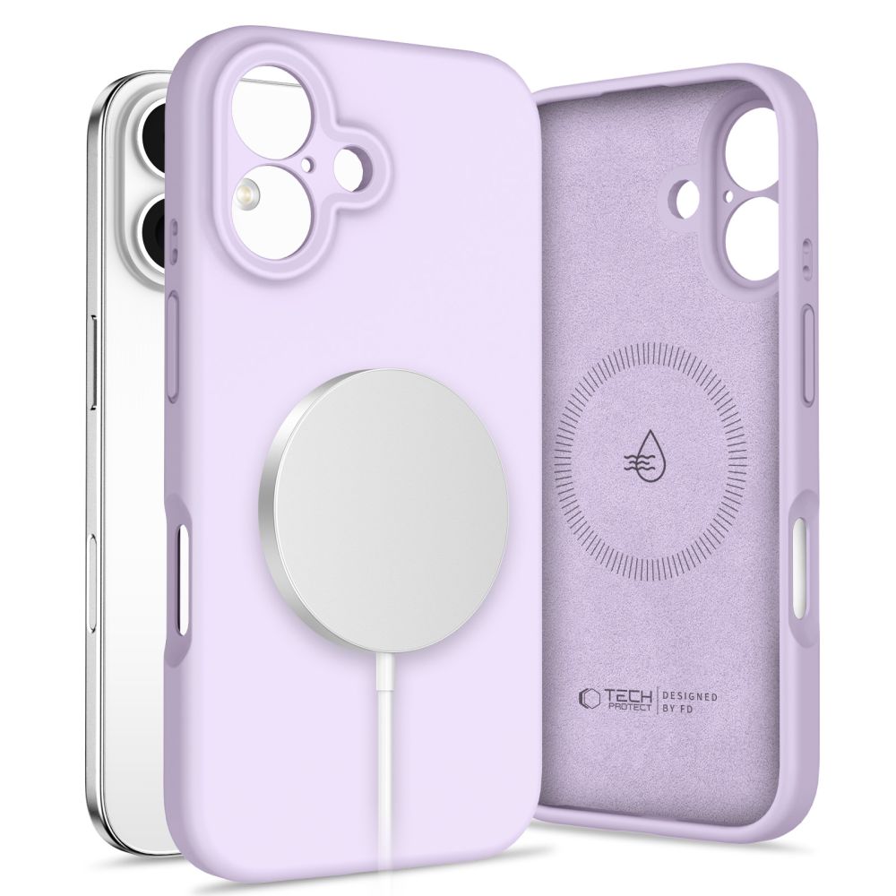 Pokrowiec Tech-protect Liquid Silicone Magsafe mauve APPLE iPhone 16