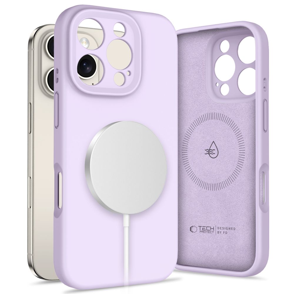 Pokrowiec Tech-protect Liquid Silicone Magsafe mauve APPLE iPhone 16 Pro Max