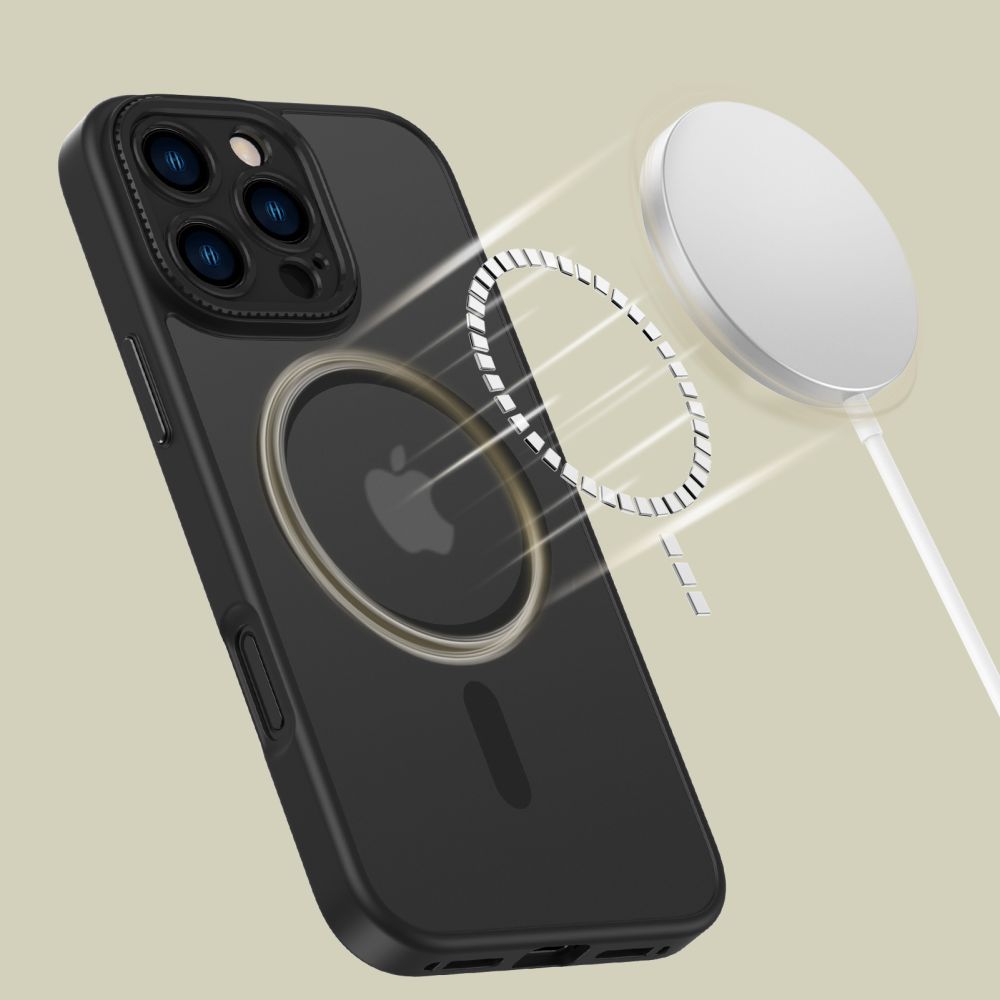 Pokrowiec Tech-protect Magcam Magsafe czarne APPLE iPhone 16 Pro Max / 5
