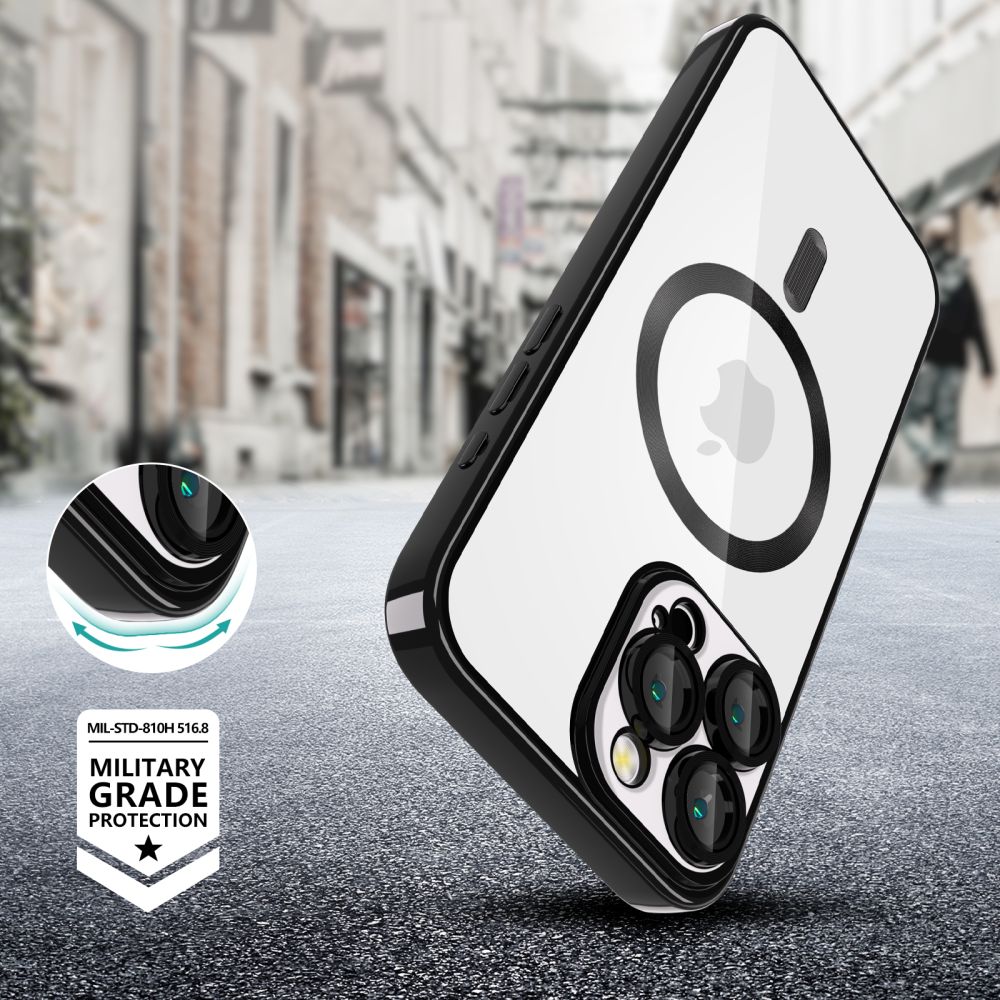 Pokrowiec Tech-protect Magflex Magsafe czarne APPLE iPhone 16 Pro / 3