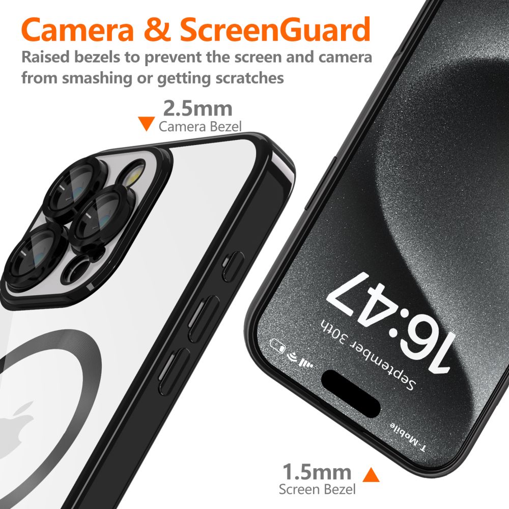 Pokrowiec Tech-protect Magflex Magsafe czarne APPLE iPhone 16 Pro Max / 4 Pokrowiec Tech-protect Magflex Magsafe czarne APPLE iPhone 16 Pro Max / 4