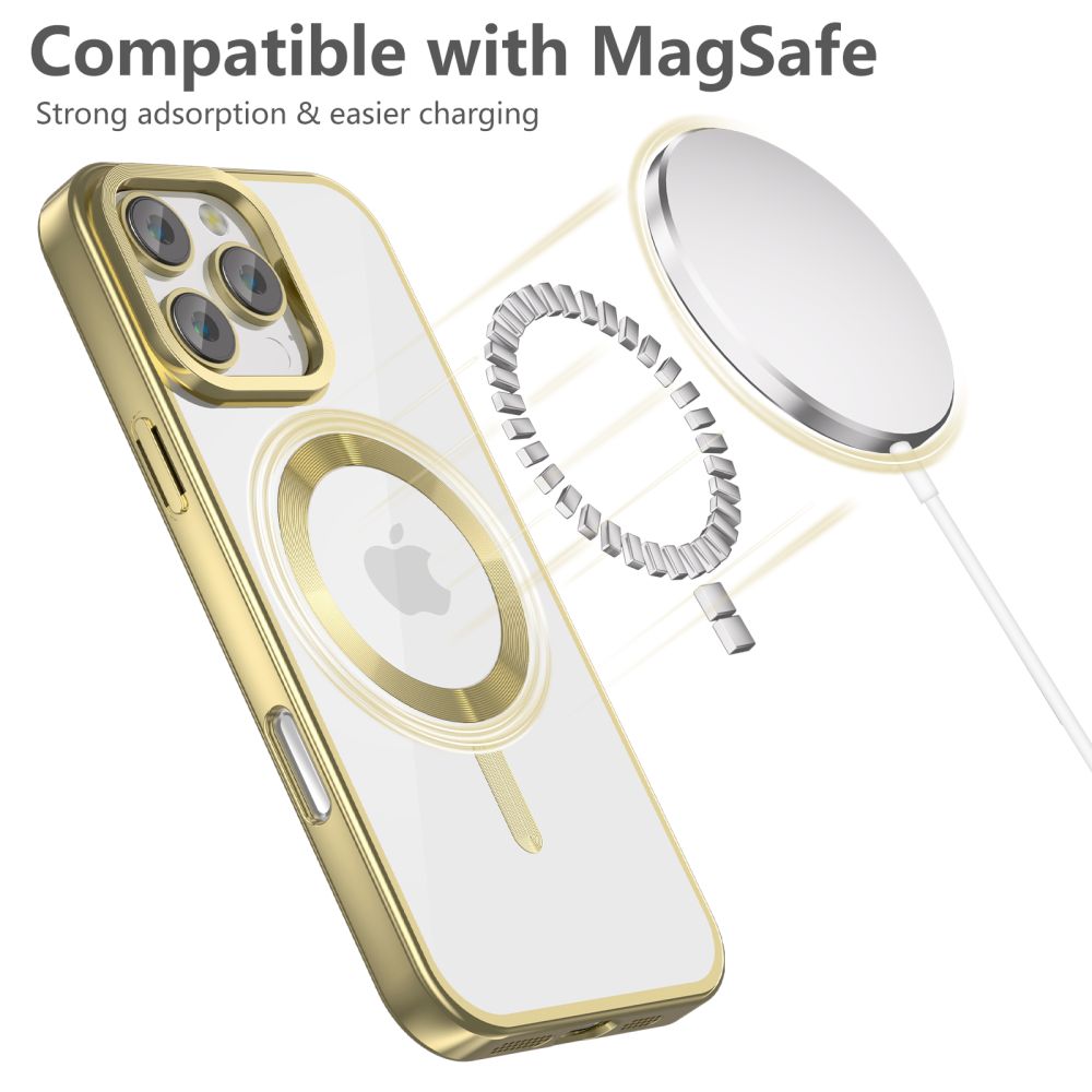 Pokrowiec Tech-protect Magflex Magsafe Satin zote APPLE iPhone 16 Pro Max / 3