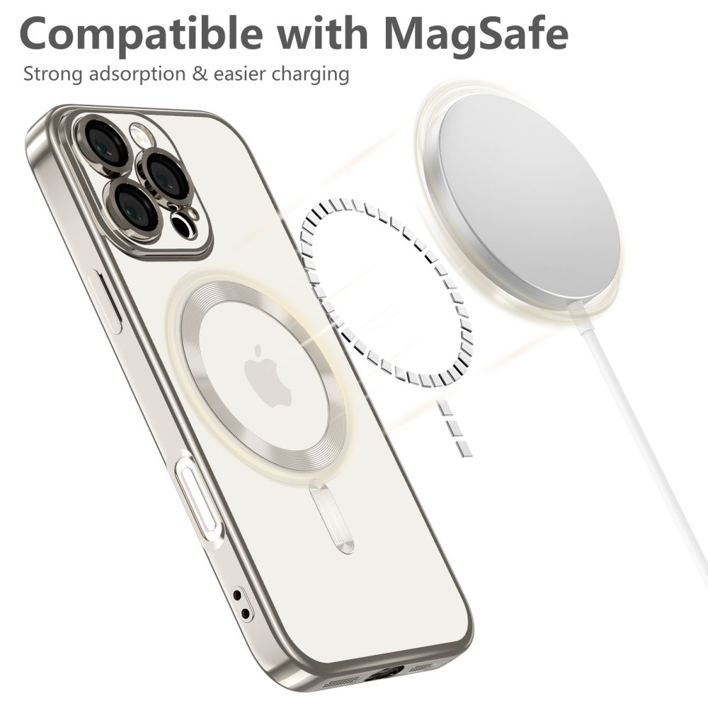 Pokrowiec Tech-protect Magflex Magsafe Shiny titanium APPLE iPhone 16 Pro / 4