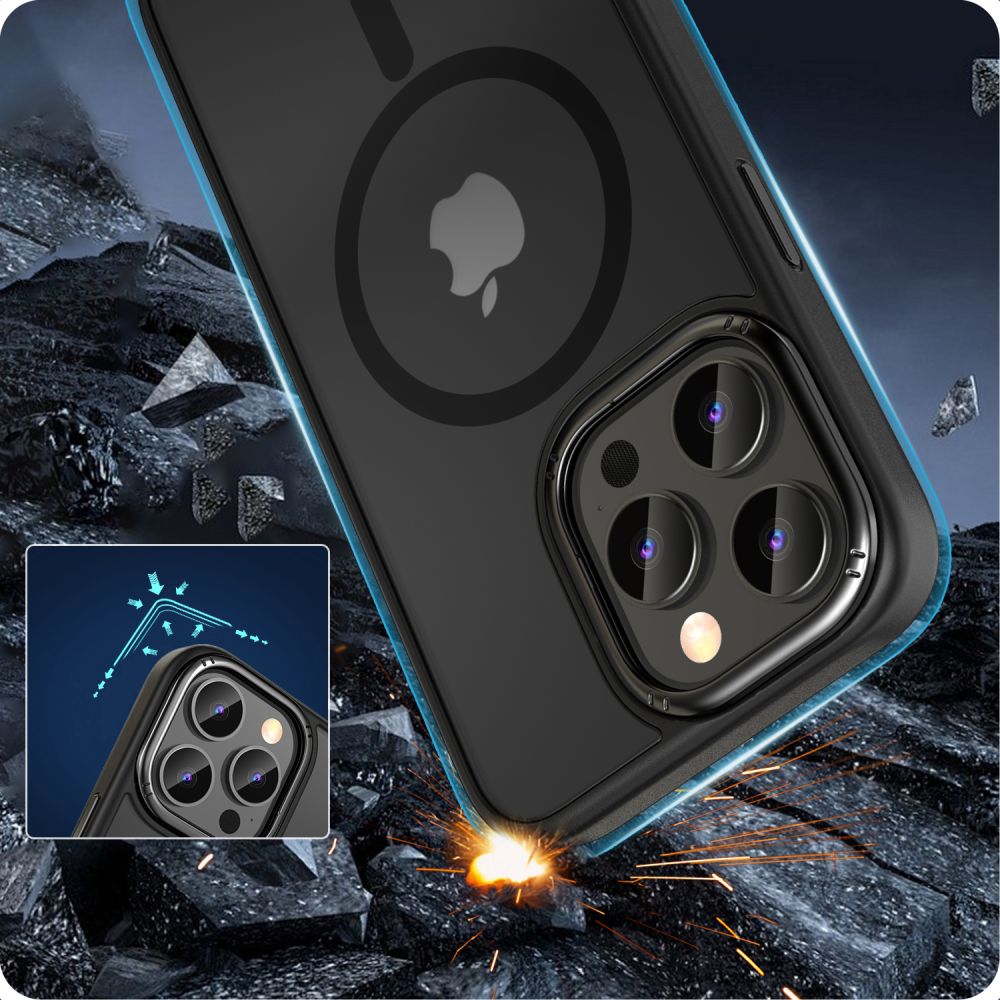 Pokrowiec Tech-protect Magmat 2 Magsafe czarne APPLE iPhone 15 Pro / 4
