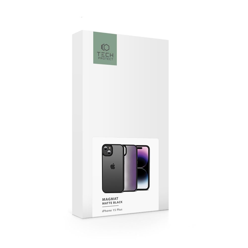 Pokrowiec Tech-protect Magmat czarne APPLE iPhone 15 Plus / 6