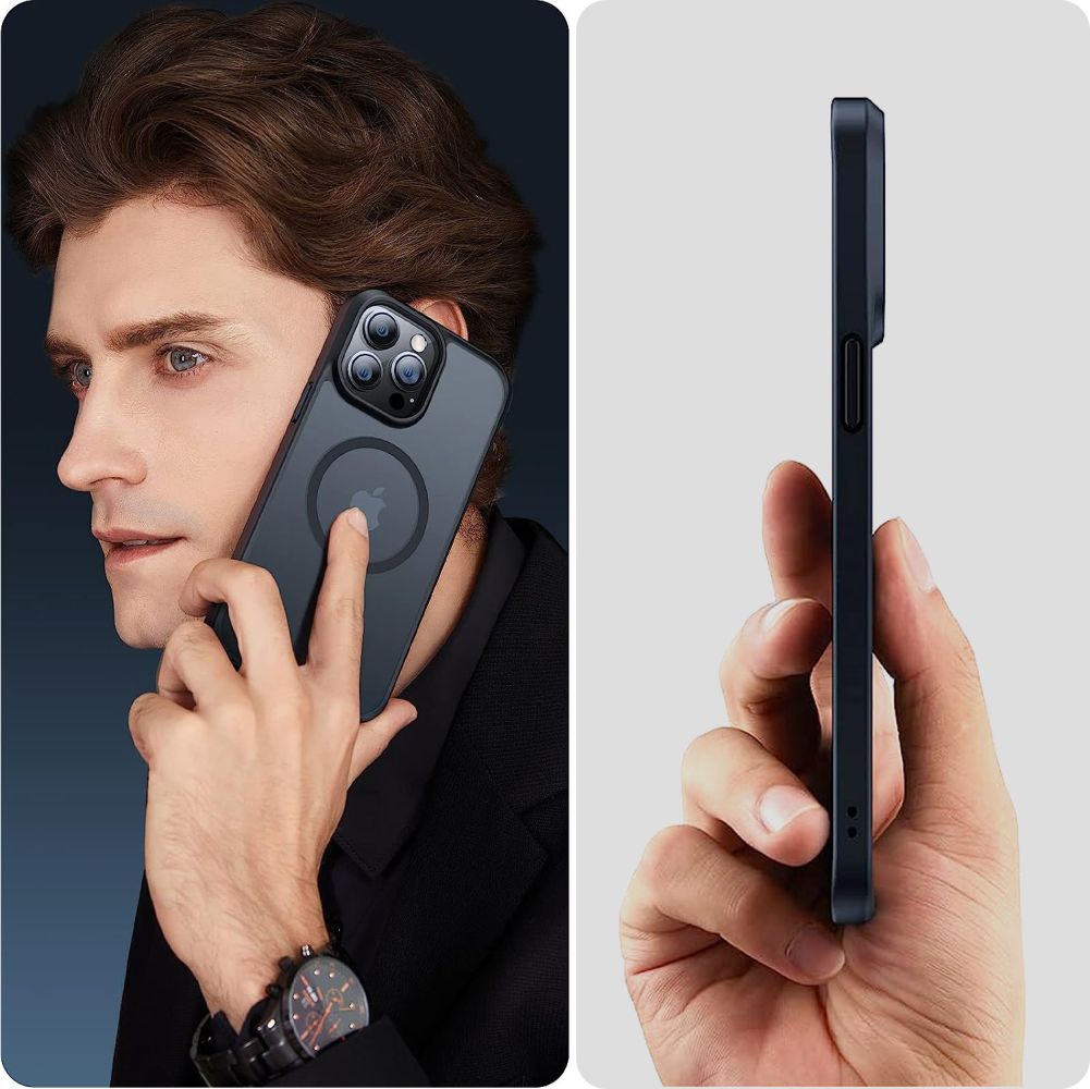 Pokrowiec Tech-protect Magmat Magsafe czarne APPLE iPhone 15 Pro Max / 5