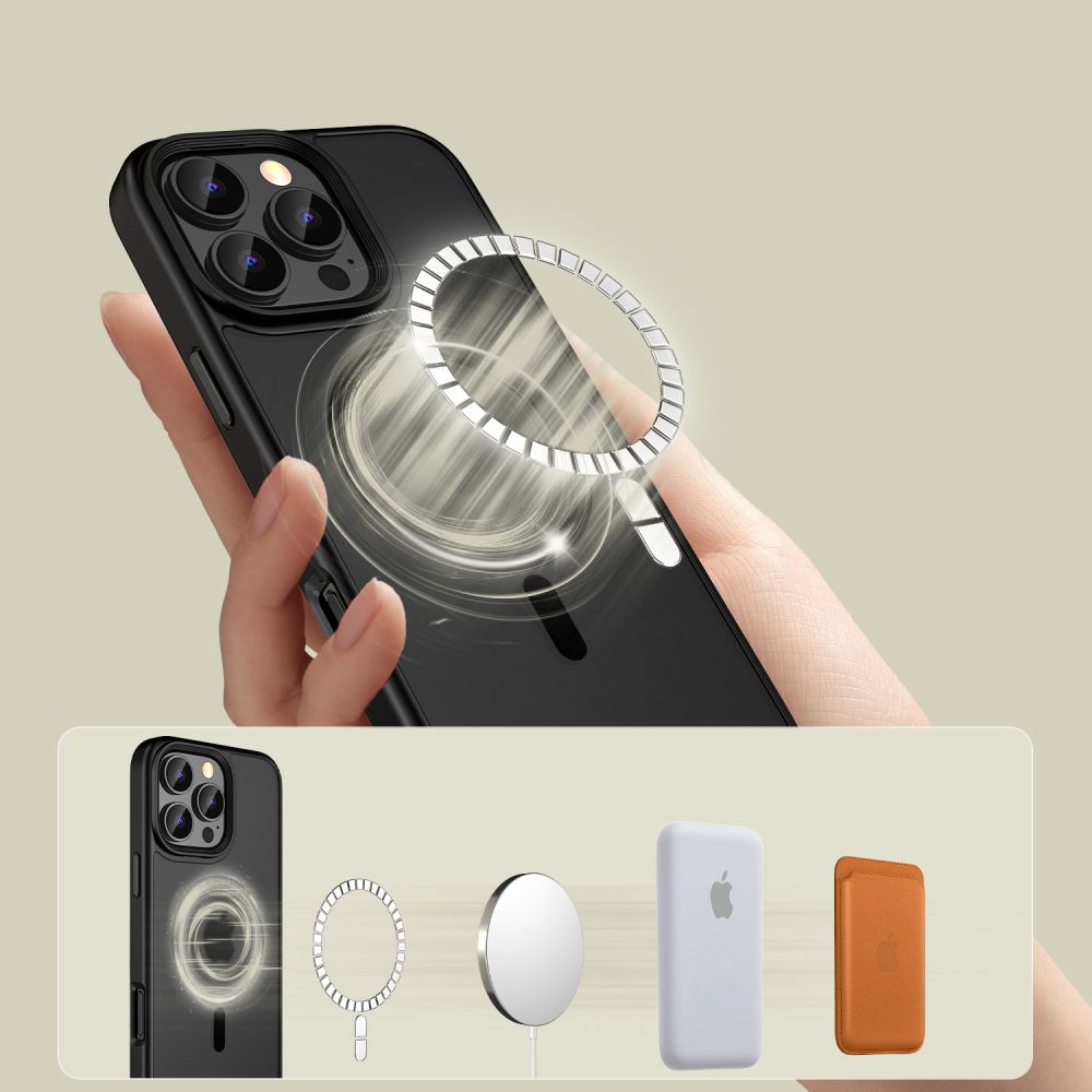 Pokrowiec Tech-protect Magmat Magsafe czarne APPLE iPhone 16 Pro Max / 3