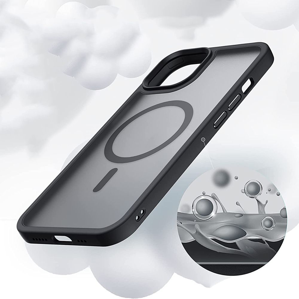 Pokrowiec Tech-protect Magmat Magsafe czarne/przeroczyste APPLE iPhone 14 Plus / 6