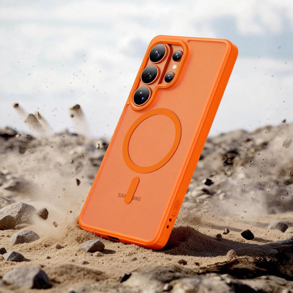 Pokrowiec Tech-protect Magmat Magsafe Matte orange SAMSUNG Galaxy S26 Ultra / 6