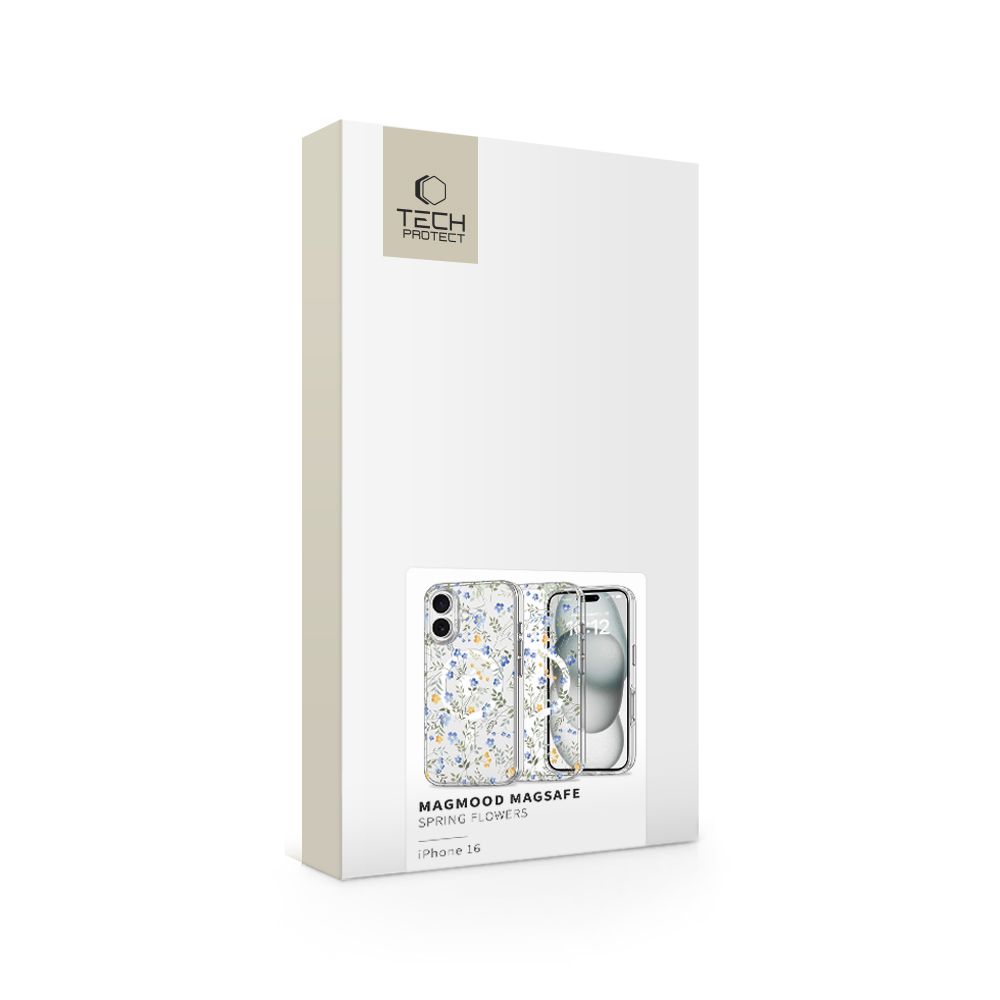 Pokrowiec Tech-protect Magmood Magsafe Spring flowers APPLE iPhone 16 / 5