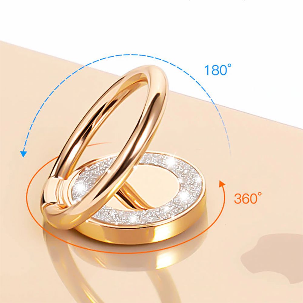 Podstawka uchwyt na palec Tech-Procect Magnetic Ring Glitter zoty MOTOROLA Moto G73 5G / 4