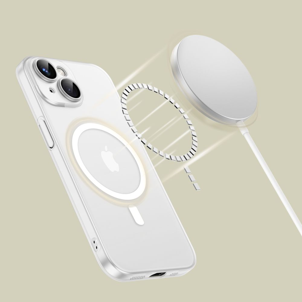 Pokrowiec Tech-protect Magslim Magsafe matte/białe APPLE iPhone 15 / 3 Pokrowiec Tech-protect Magslim Magsafe matte/białe APPLE iPhone 15 / 3