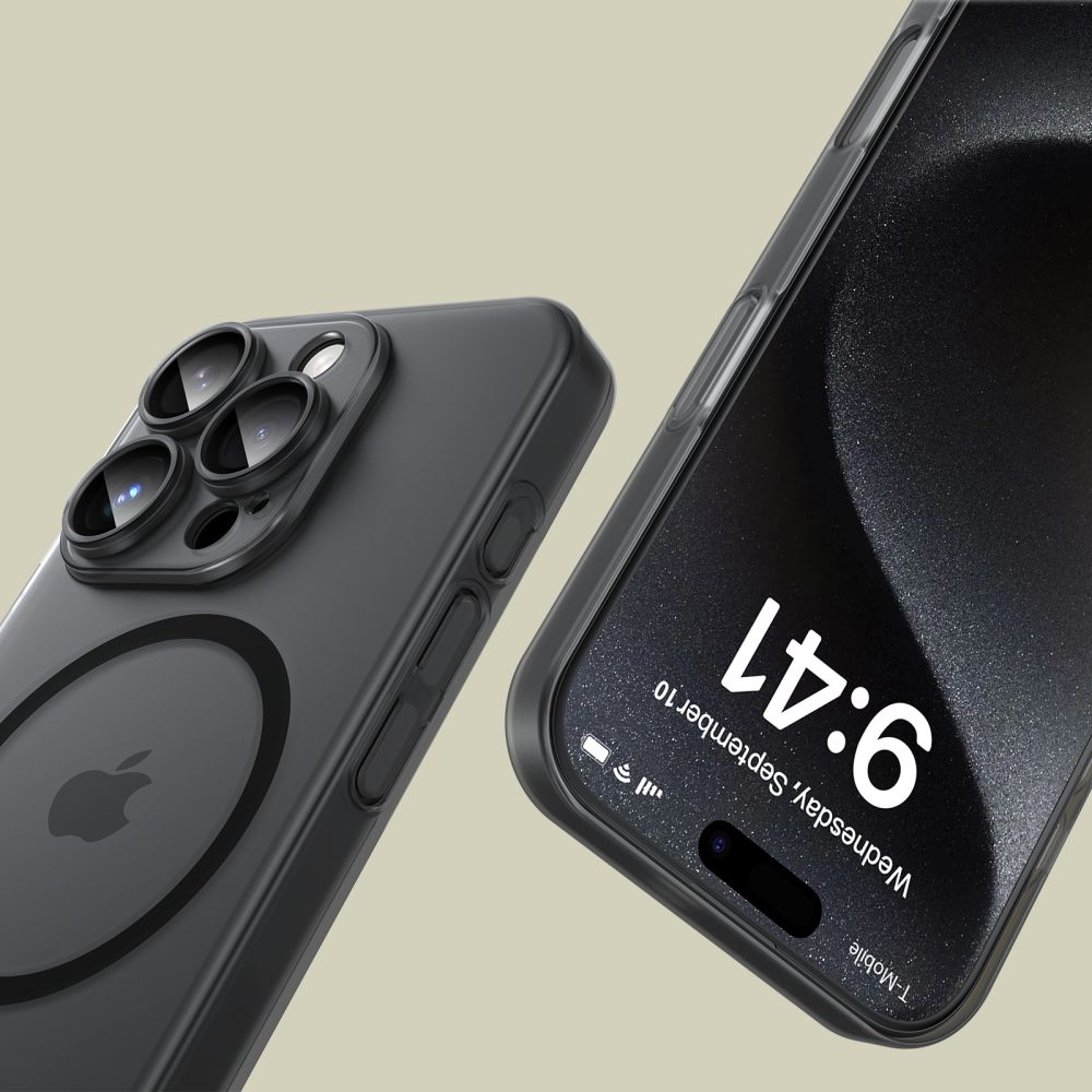 Pokrowiec Tech-protect Magslim Magsafe matte/czarne APPLE iPhone 16 Pro / 4