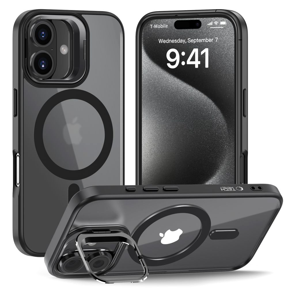 Pokrowiec Tech-protect Magstand Magsafe czarne APPLE iPhone 16