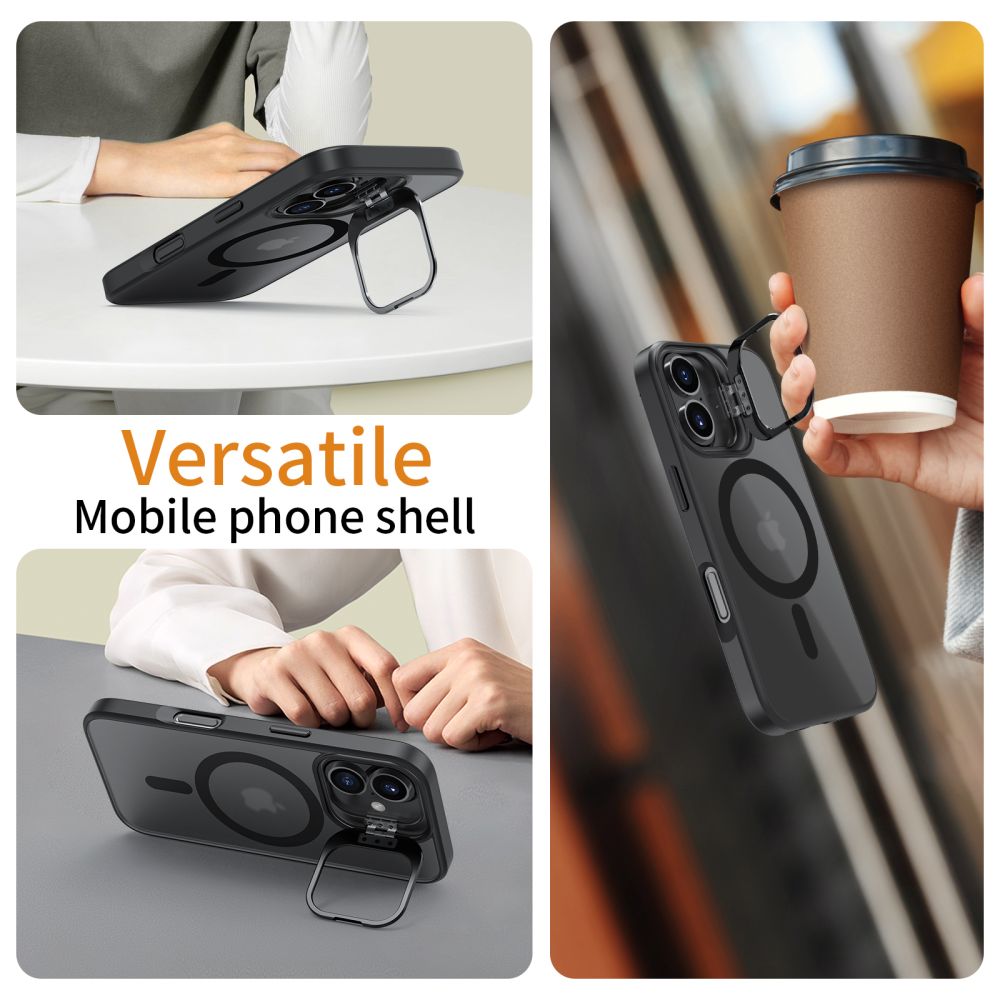 Pokrowiec Tech-protect Magstand Magsafe czarne APPLE iPhone 16 / 5