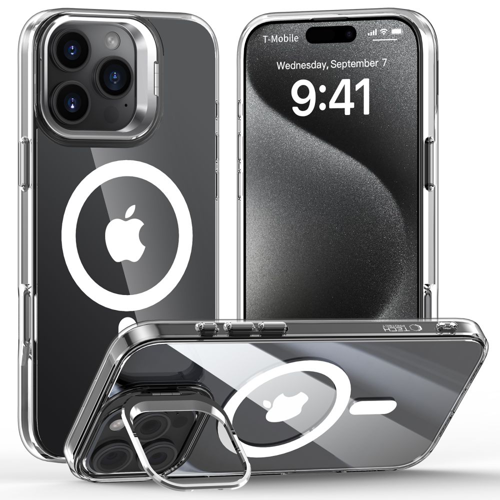 Pokrowiec Tech-protect Magstand Magsafe przeźroczyste APPLE iPhone 16 Pro Max