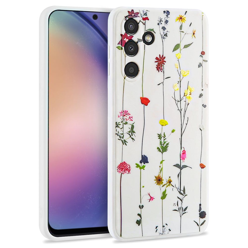 Pokrowiec Tech-protect Mood Garden biae SAMSUNG Galaxy A54 5G