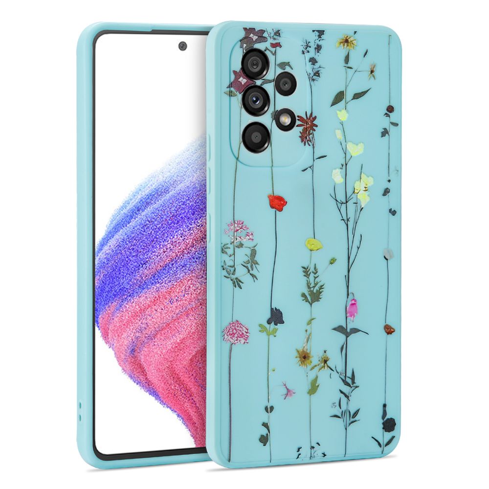 Pokrowiec Tech-protect Mood Garden niebieskie Xiaomi Redmi Note 12 5G