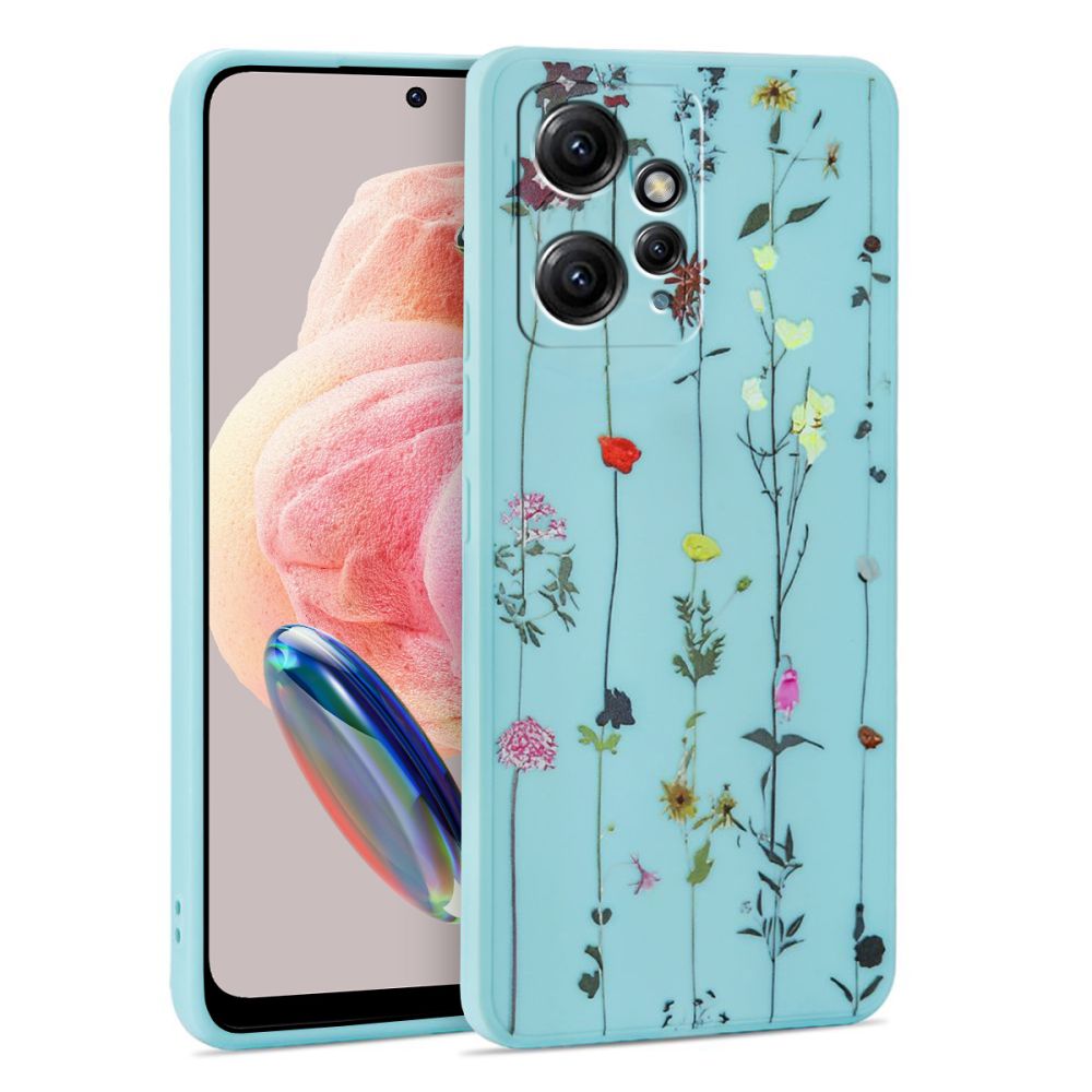 Pokrowiec Tech-protect Mood Garden niebieskie Xiaomi Redmi Note 12 4G