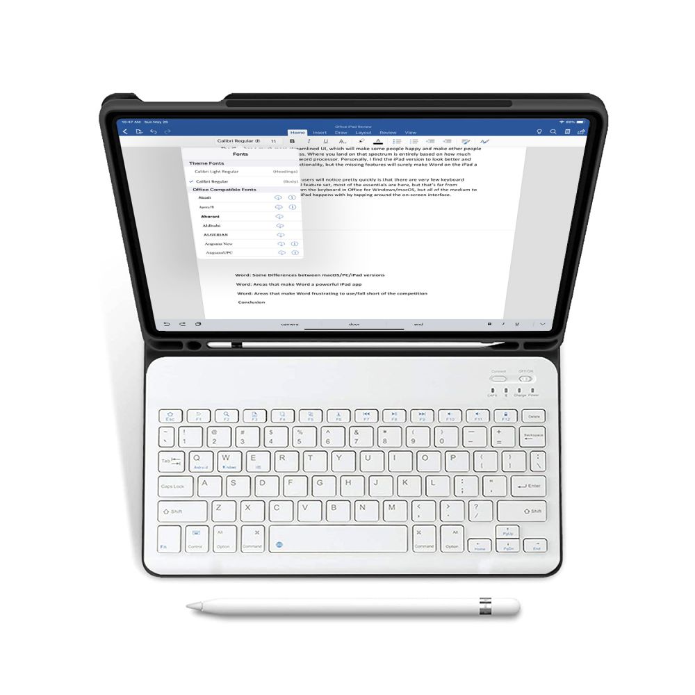 Pokrowiec Tech-protect Sc Pen + Keyboard czarne APPLE Ipad Air 5 2022 / 2