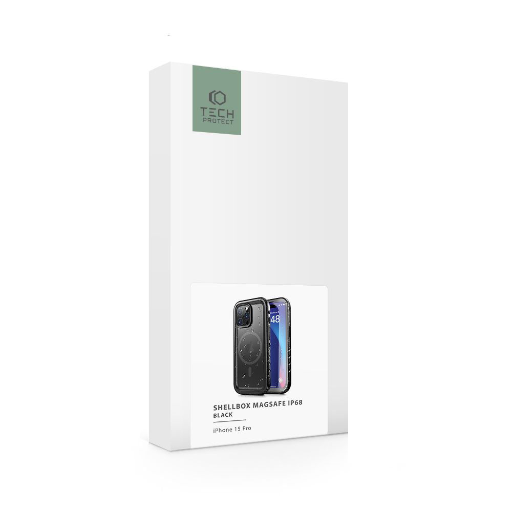 Pokrowiec Tech-protect Shellbox Magsafe Ip68 czarne APPLE iPhone 15 Pro / 4