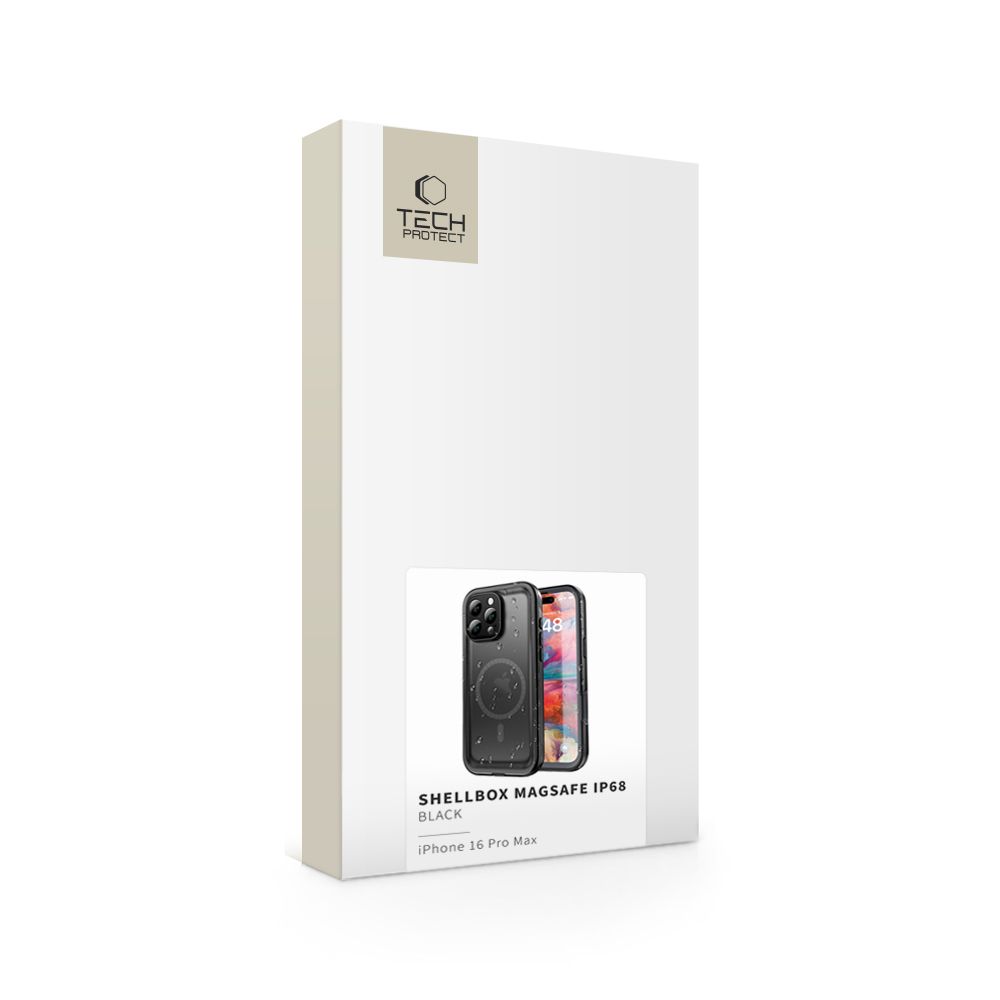 Pokrowiec Tech-protect Shellbox Magsafe Ip68 czarne APPLE iPhone 16 Pro Max / 2