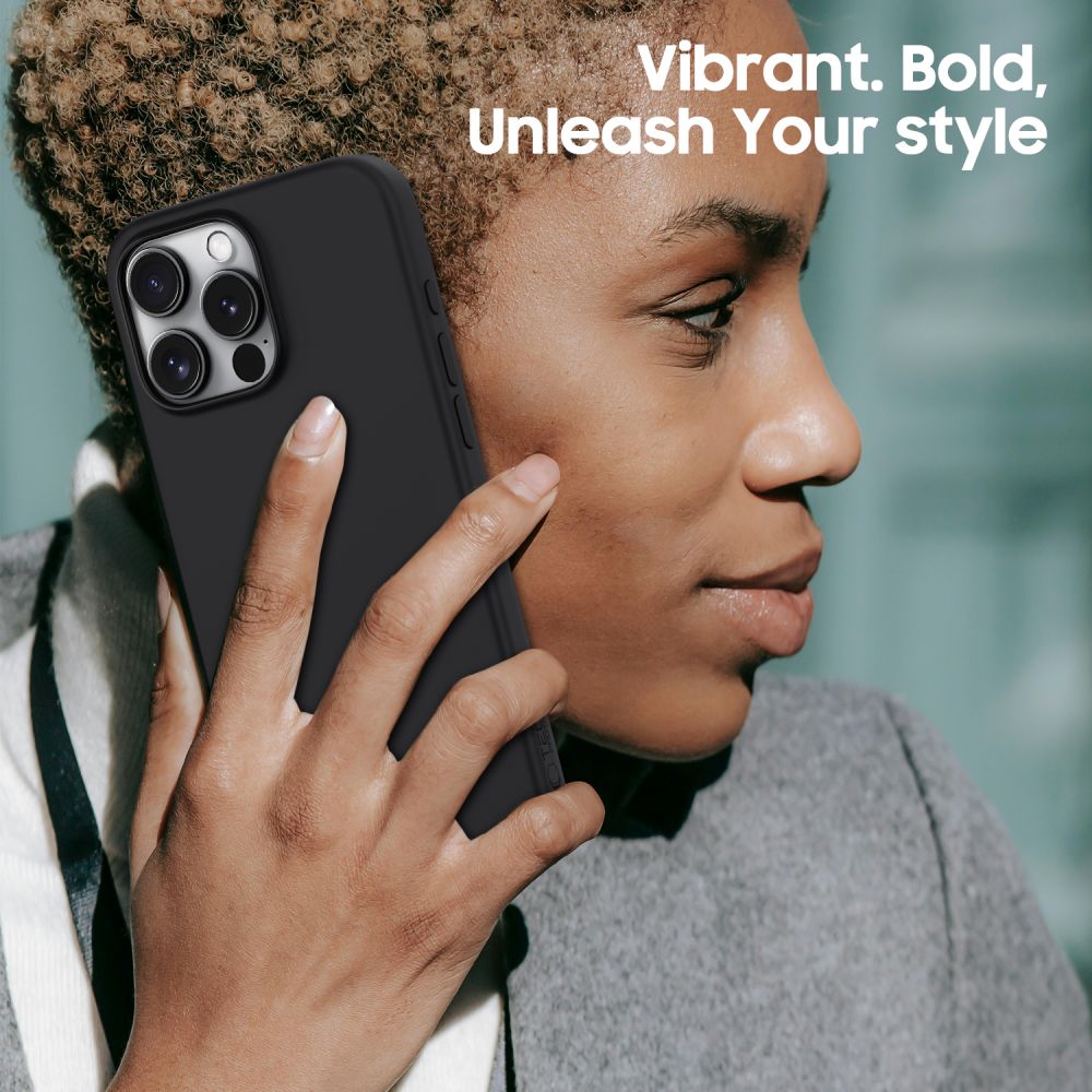 Pokrowiec Tech-protect Silicone Magsafe czarne APPLE iPhone 16 Pro / 4