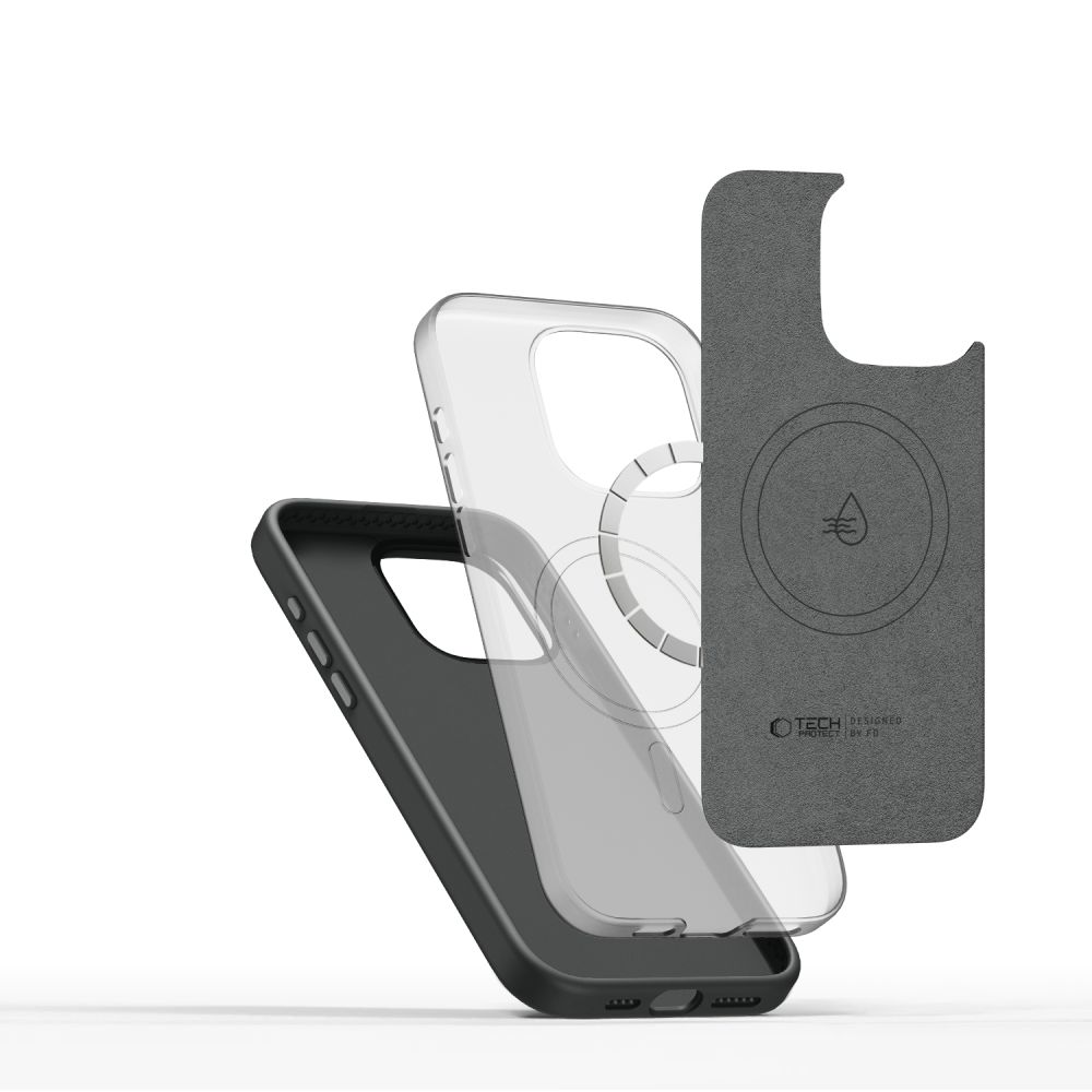 Pokrowiec Tech-protect Silicone Pure Magsafe clay APPLE iPhone 15 Pro / 3