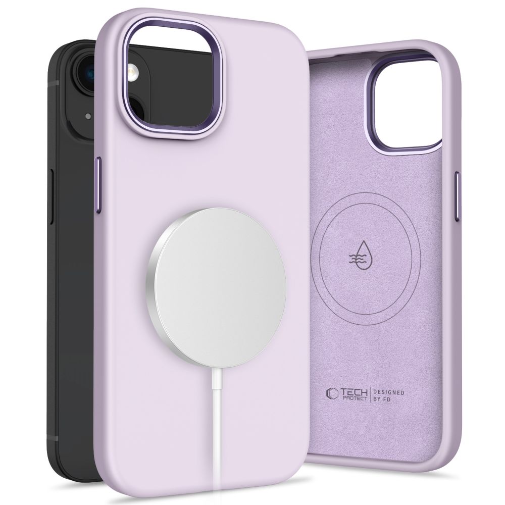 Pokrowiec Tech-protect Silicone Pure Magsafe mauve APPLE iPhone 15