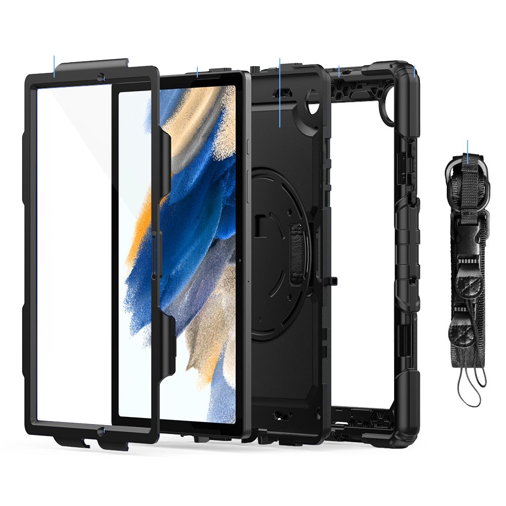 Pokrowiec Tech-protect Solid360 czarne SAMSUNG Galaxy Tab A8 10.5 2021 / 2