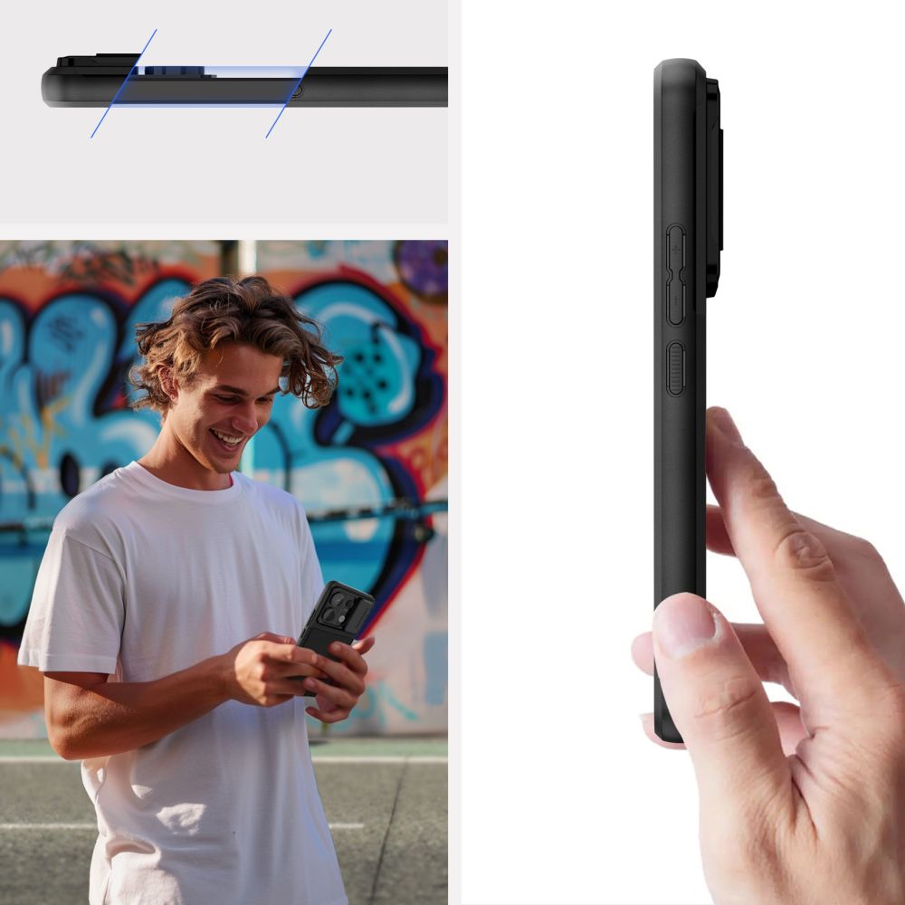 Pokrowiec Tech-protect Velar Cam+ czarne Xiaomi Redmi Note 13 Pro 5G / 5