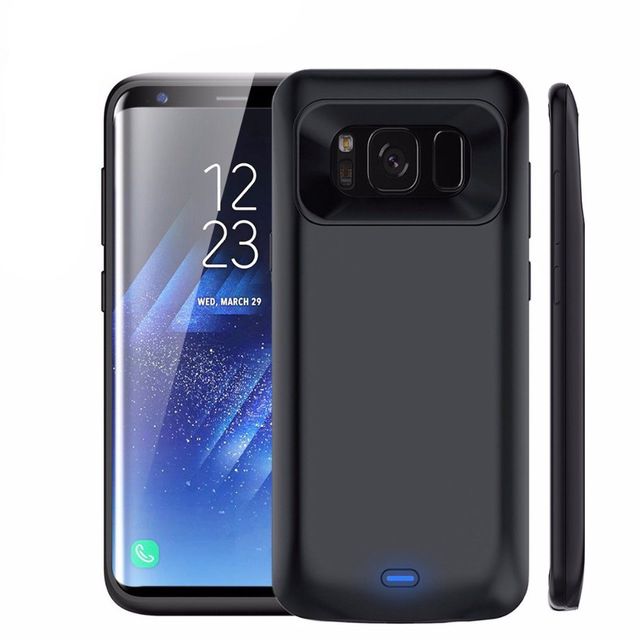 Pokrowiec etui Tech-Protect Battery Pack 5000mAh czarne SAMSUNG Galaxy S8