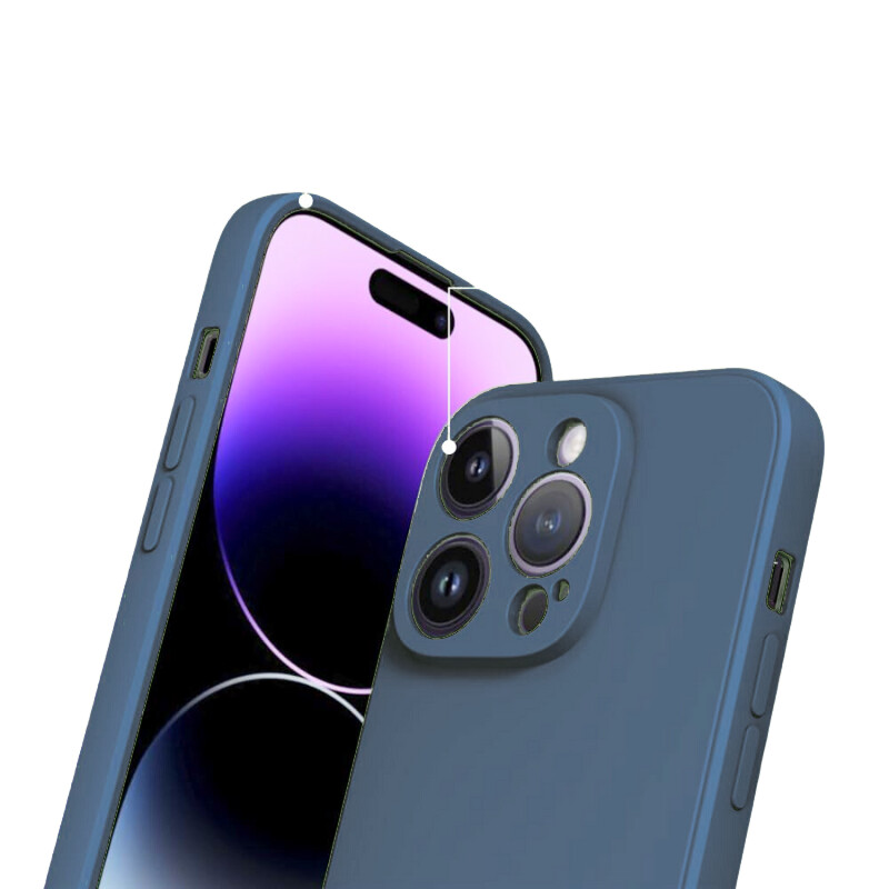 Pokrowiec etui silikonowe Tint Case ciemnoniebieskie Xiaomi 17T / 3