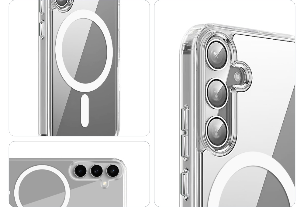 Pokrowiec przezroczyste Transparentna nak�adka Clear Guard Mag z funkcj� MagSafe SAMSUNG Galaxy S24 Plus / 3