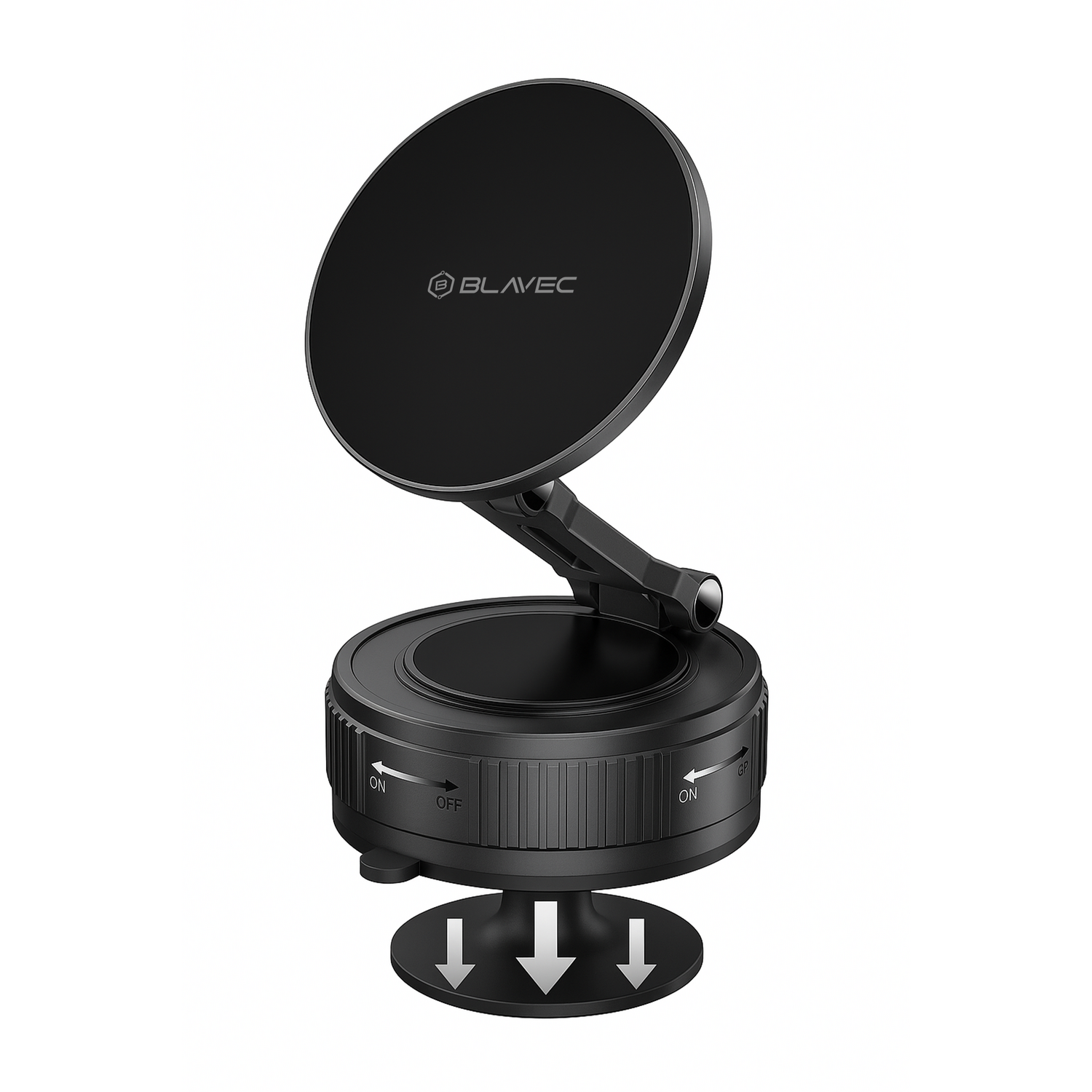 Uchwyt samochodowy Blavec BHV-02 Przyssawka Pr�niowa magnetyczny czarny Xiaomi Redmi 13C 5G / 2