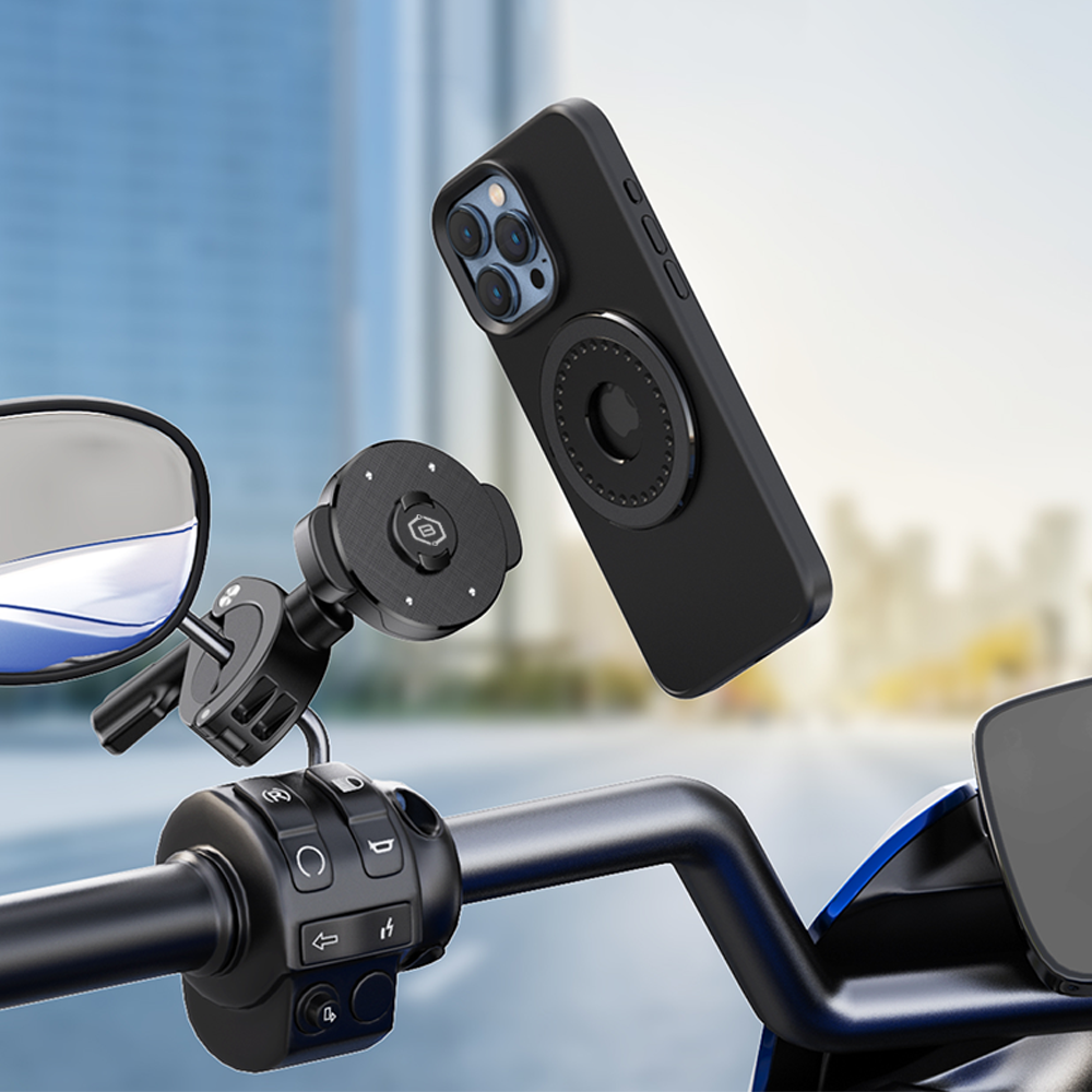 Uchwyt rowerowy na kierownic� Blavec BV-03 Velo Quick Lock MagSafe czarny SAMSUNG Galaxy A71 5G / 3