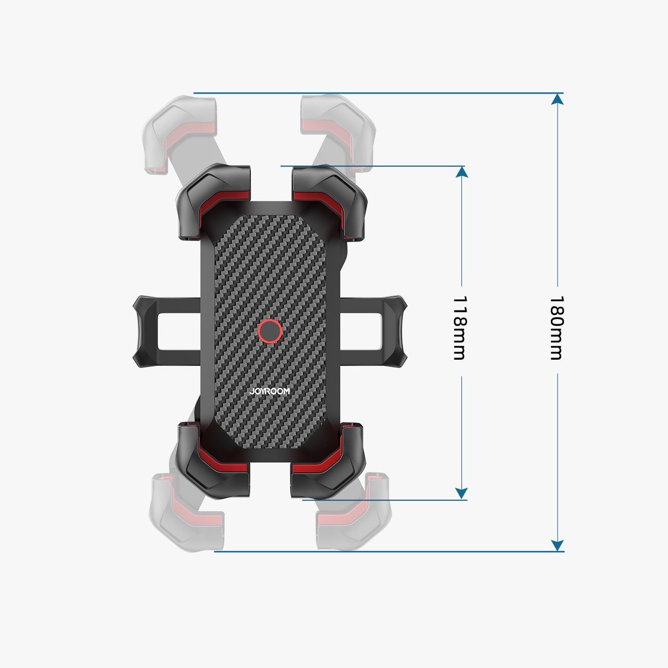 Uchwyt rowerowy zaciskowy na kierownice Joyroom JR-ZS288 czarny Xiaomi Poco X5 5G / 3