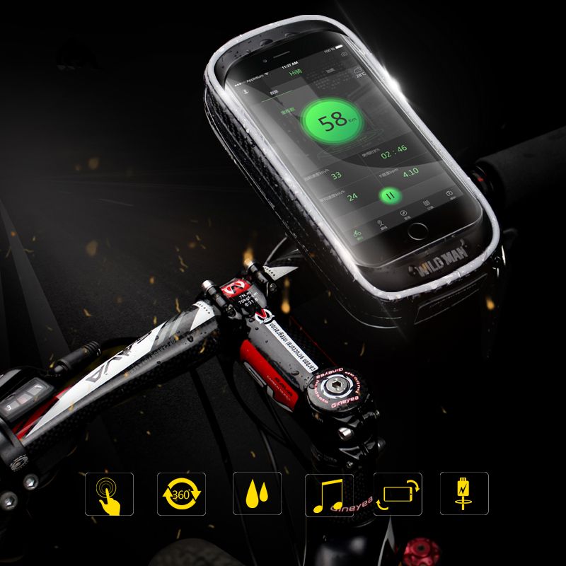 Uchwyt rowerowy Torba WildMan HardPouch XXS czarna myPhone Hammer Energy / 5