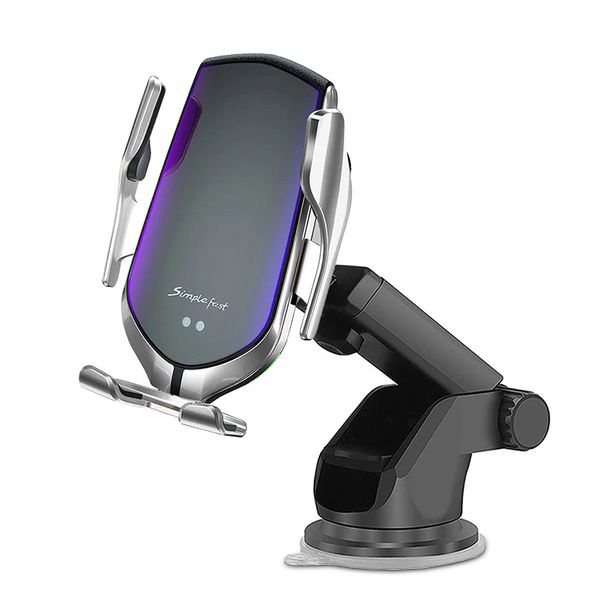 Uchwyt samochodowy automatyczny z adowaniem QI Tech-Protect R2 srebrny myPhone City